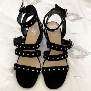 Black Vince Camuto strap sandals
